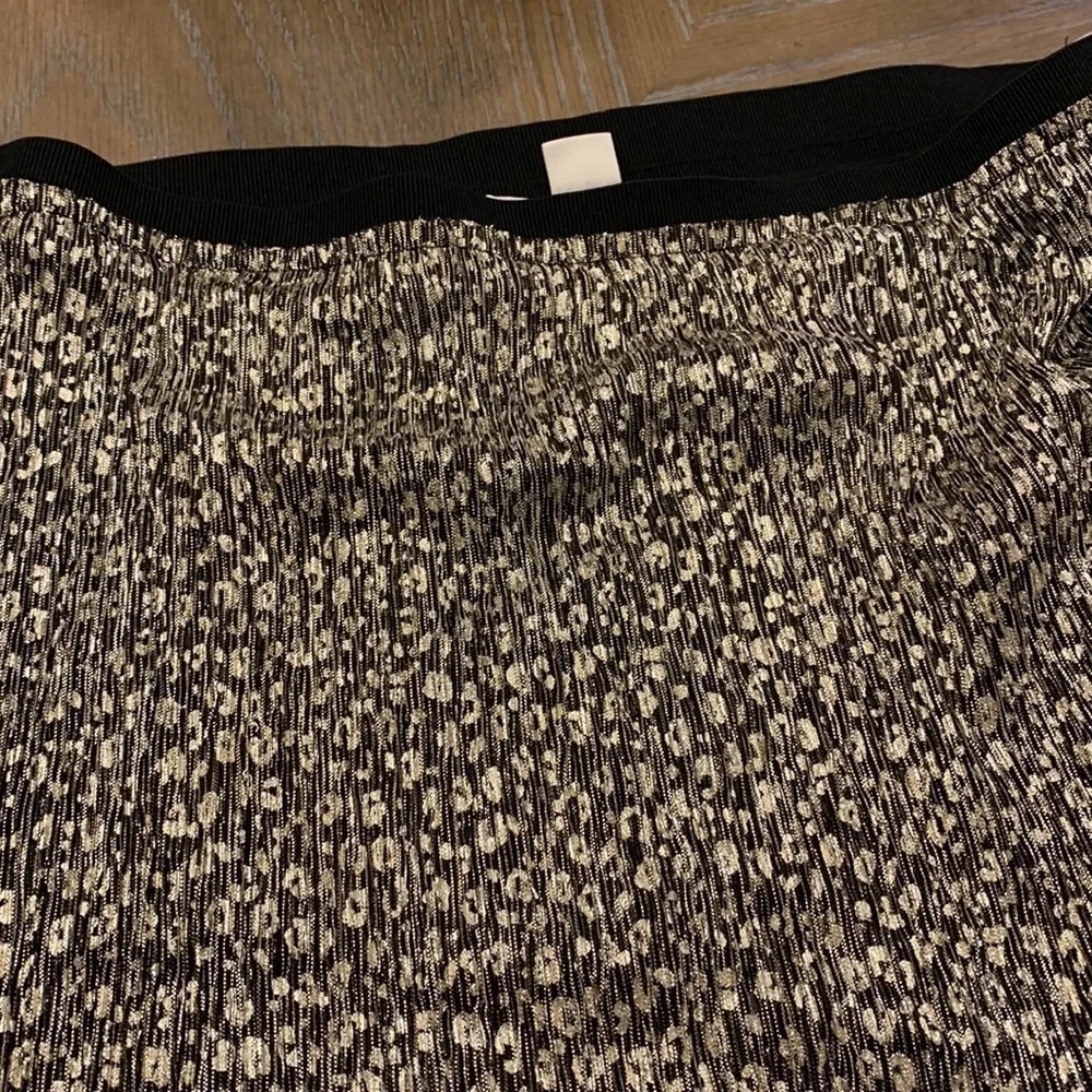 New Anthropologie Maeve Anina Shimmer Midi Skirt Size 14 stretch waist